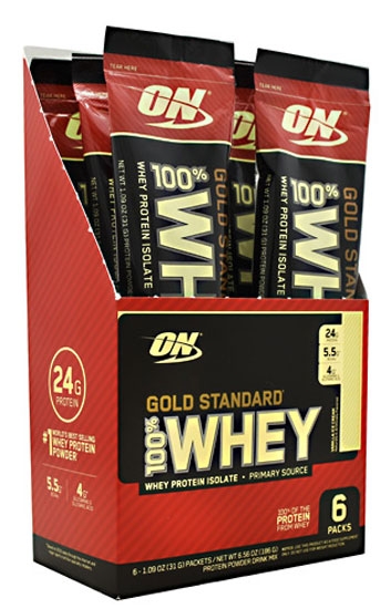 Optimum Nutrition Gold Standard 100% Whey Protein 6-Pack ...